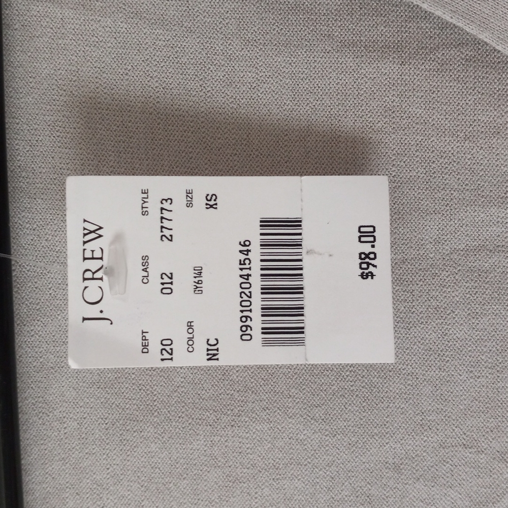 NWT J crew sweater Size XS Color Gray - Picture 4 of 4